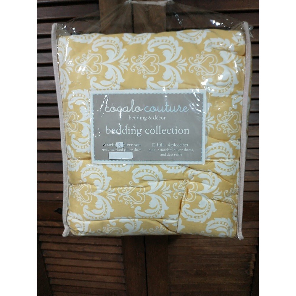Bedding Twin Cocalo Couture - Delilah Paisley Pattern - Quilt Comforter & Sham